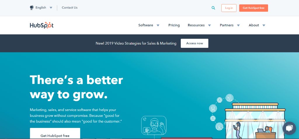 hubspot homepage