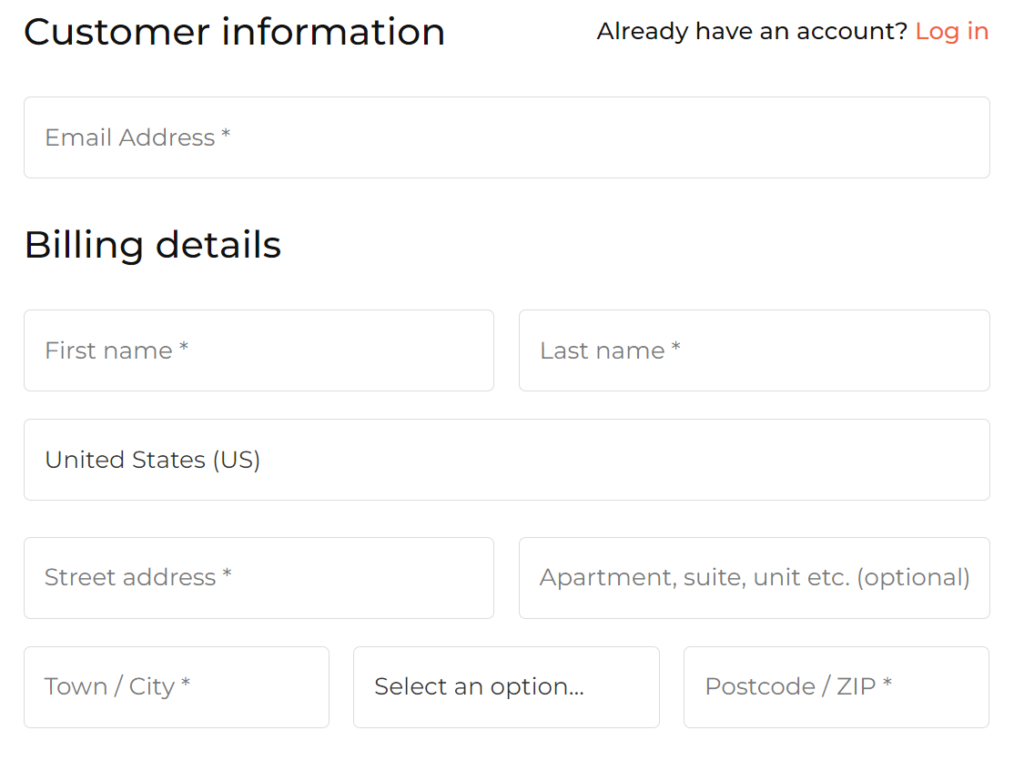 Customer information