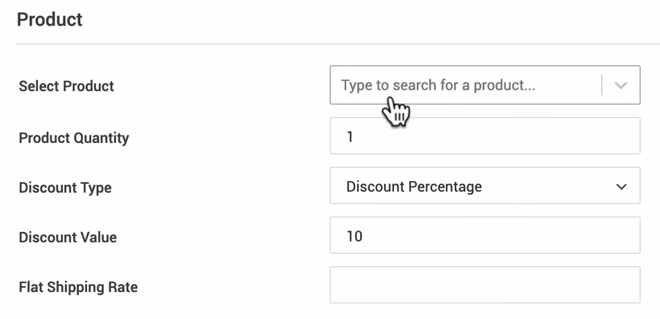 Searching for a product