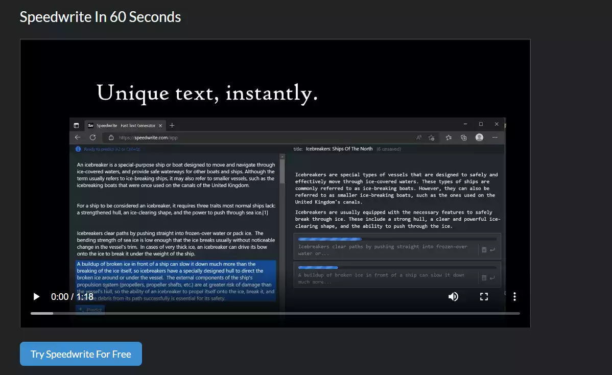 Why Go with Speedwrite?