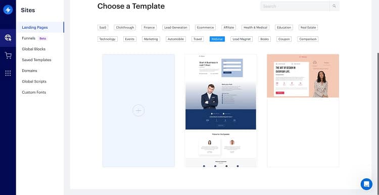 swipe templates