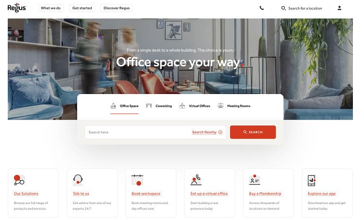 regus best virtual office company for business