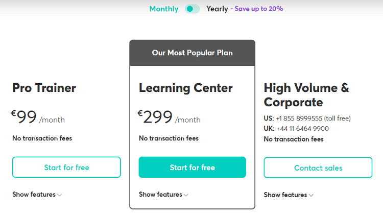 learnworlds pricing